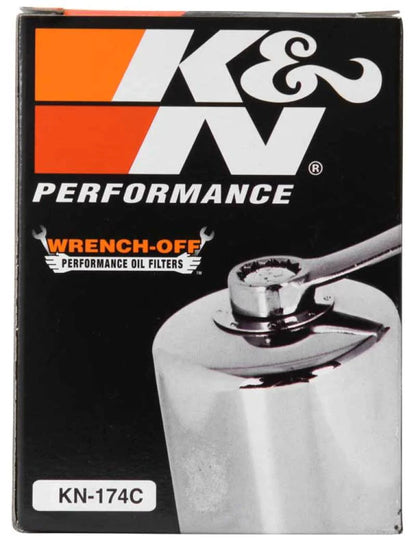 K&N Oil Filter 02-10 Harley Davidson VRSC 3in OD x - KN-174C