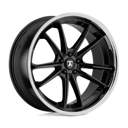 Set of 4: Asanti Abl 23 Sigma Wheel, 22x10.5 +35 Offset 5x120, Gloss Black Chrome Lip - ABL23-22055235BK