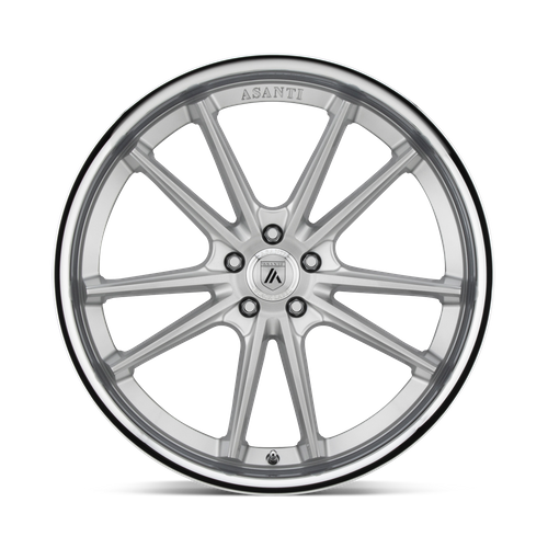 Set of 4: Asanti Abl 23 Sigma Wheel, 20x9.0 +35 Offset 5x114.3, Brushed Silver Chrome Lip - ABL23-20901235SL