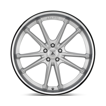 Set of 4: Asanti Abl 23 Sigma Wheel, 20x9.0 +35 Offset 5x114.3, Brushed Silver Chrome Lip - ABL23-20901235SL