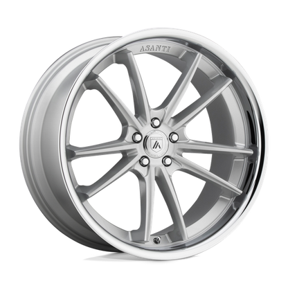 Set of 4: Asanti Abl 23 Sigma Wheel, 20x9.0 +35 Offset 5x114.3, Brushed Silver Chrome Lip - ABL23-20901235SL