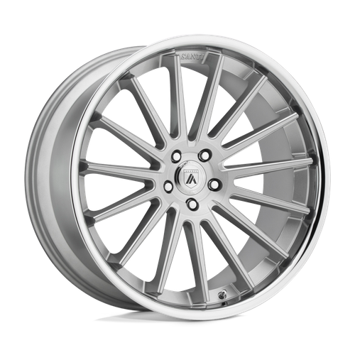 Asanti ABL-24 BETA Wheel, 20x9.0 5x114.3, Brushed Silver Chrome Lip - ABL24-20901235SL-C-Dub Tech