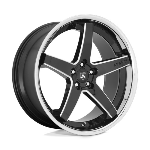Asanti ABL31 REGAL Wheel, 20x10.5 5x112, Gloss Black Milled With Chrome Lip - ABL31-20055638BK-C-Dub Tech