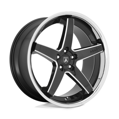 Asanti ABL31 REGAL Wheel, 20x10.5 5x112, Gloss Black Milled With Chrome Lip - ABL31-20055638BK-C-Dub Tech