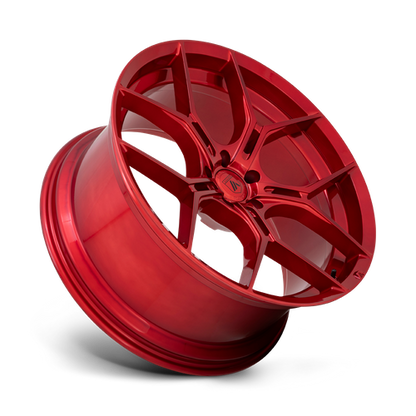 Set of 4: Asanti Abl 37 Monarch Wheel, 22x10.5 +40 Offset 5x112, Candy Red - ABL37-22055640RD