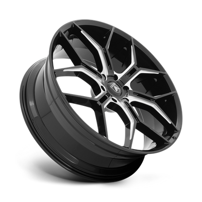 Asanti Abl 38 Monarch Truck Wheel, 26x10.0 +35 Offset 6x139.7, Gloss Black Milled - ABL38-26106235BK-C-Dub Tech