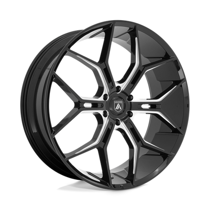 Asanti Abl 38 Monarch Truck Wheel, 26x10.0 +35 Offset 6x139.7, Gloss Black Milled - ABL38-26106235BK-C-Dub Tech