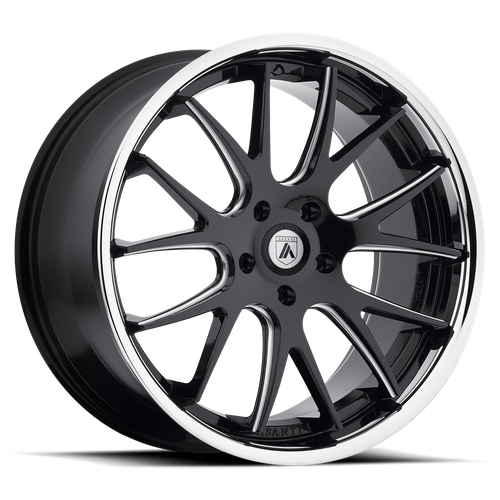 ASANTI ABL-3 CASTOR MATTE BLACK MILLED SS LIP-C-Dub Tech