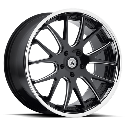 ASANTI ABL-3 CASTOR MATTE BLACK MILLED SS LIP-C-Dub Tech