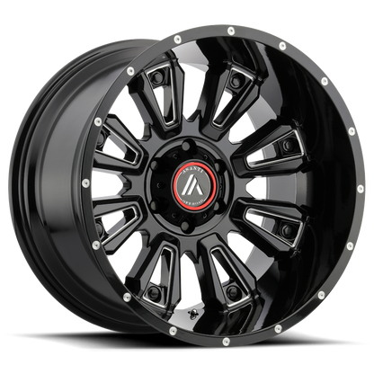 ASANTI AB808 BLACKHAWK GLOSS BLACK MILLED-C-Dub Tech