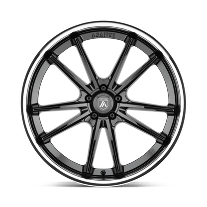 Asanti Abl 23 Sigma Wheel, 20x9.0 +25 Offset 5x112, Gloss Black Chrome Lip - ABL23-20905625BK-C-Dub Tech