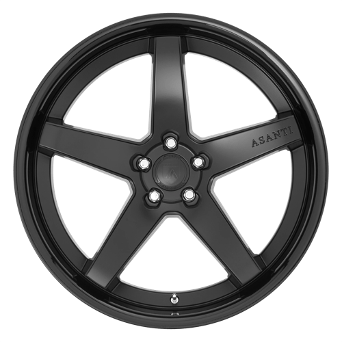 Asanti Abl31 Regal Wheel, 20x9.0 +25 Offset 5x112, Satin Black Gloss Black Lip - ABL31-20905625SB-C-Dub Tech