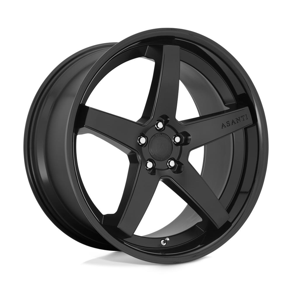 Asanti Abl31 Regal Wheel, 20x9.0 +25 Offset 5x112, Satin Black Gloss Black Lip - ABL31-20905625SB-C-Dub Tech