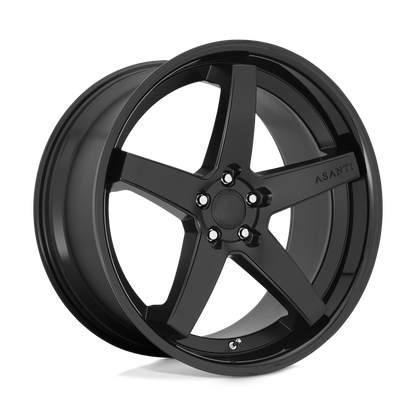 Asanti Abl31 Regal Wheel, 20x9.0 +25 Offset 5x112, Satin Black Gloss Black Lip - ABL31-20905625SB-C-Dub Tech