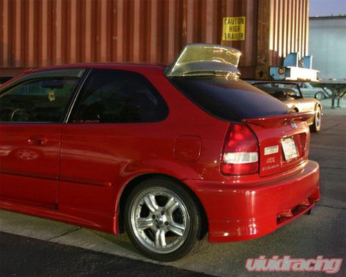 Advan Carbon BEE Yard Special Design Kevlar Rear Roof Spoiler Honda Civic Hatchback 1996-2000-C-Dub Tech