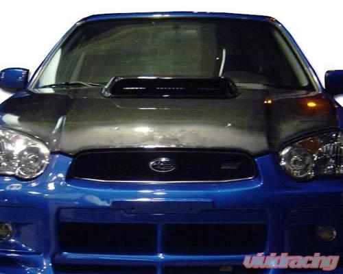 Advan Carbon STi Design Carbon Fiber Hood with Scoop Subaru WRX 2004-2005