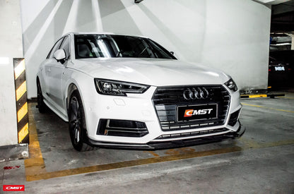 CMST Tuning Carbon Fiber Front Lip for Audi A4 S-Line / S4 B9 2017-2018  & A4 Base Model 2019