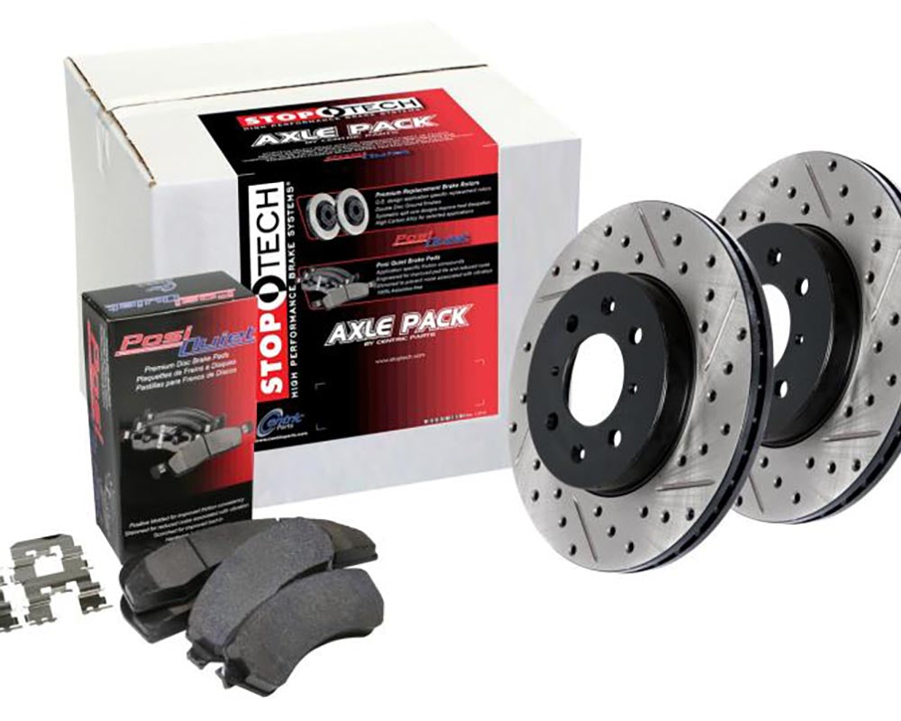 StopTech Street Axle Pack Drilled and Slotted Rear Rear