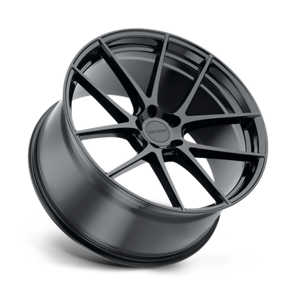Set of 4: Beyern Ritz Wheel, 22x11.0 +25 Offset 5x120, Gloss Black - 2211BFT255120B72