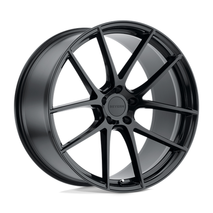 Set of 4: Beyern Ritz Wheel, 22x11.0 +25 Offset 5x120, Gloss Black - 2211BFT255120B72