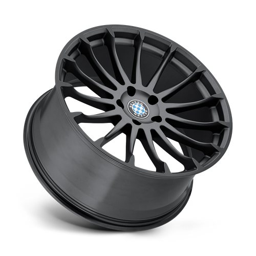 Set of 4: Beyern Aviatic Wheel, 20x10.0 +20 Offset 5x120, Matte Gunmetal W/ Gloss Black Lip - 2010BYA205120B72
