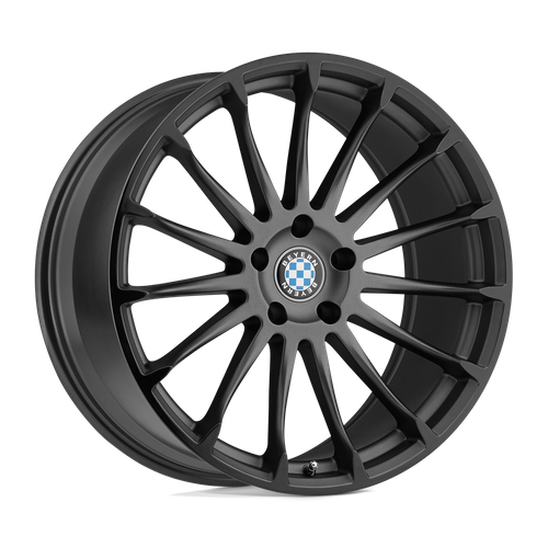 Set of 4: Beyern Aviatic Wheel, 20x10.0 +45 Offset 5x120, Matte Gunmetal W/ Gloss Black Lip - 2010BYA455120B72