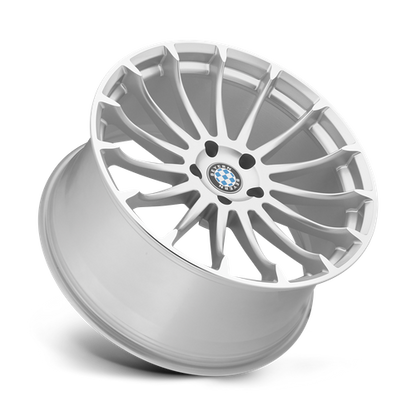 Set of 4: Beyern Aviatic Wheel, 20x10.0 +25 Offset 5x120, Silver W/ Mirror Cut Face - 2010BYA255120S74