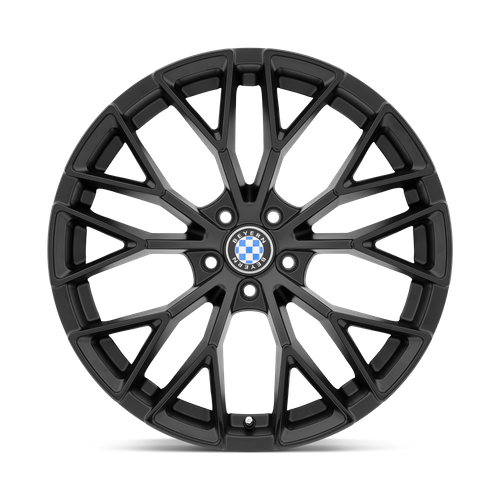 Beyern Antler Wheel, 20x9.0 +20 Offset 5x120, Double Black   Matte Black W/ Gloss Black Face - 2090BYL205120B74-C-Dub Tech