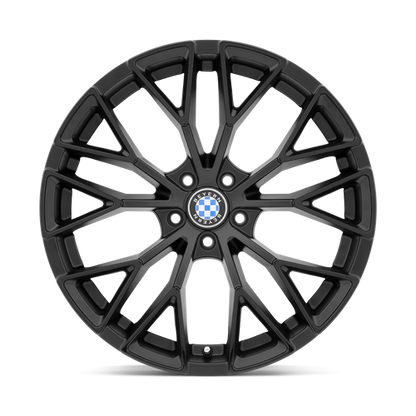 Beyern Antler Wheel, 20x9.0 +20 Offset 5x120, Double Black   Matte Black W/ Gloss Black Face - 2090BYL205120B74-C-Dub Tech