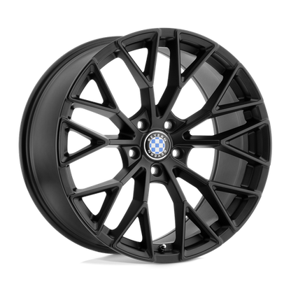 Beyern Antler Wheel, 20x9.0 +20 Offset 5x120, Double Black   Matte Black W/ Gloss Black Face - 2090BYL205120B74-C-Dub Tech