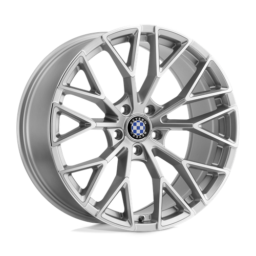 Set of 4: Beyern Antler Wheel, 17x9.0 +20 Offset 5x120, Silver W/ Mirror Cut Face - 1790BYL205120S72