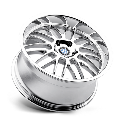 Set of 4: Beyern Mesh Wheel, 19x9.5 +15 Offset 5x120, Chrome - 1995BYM155120C72