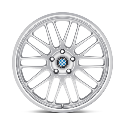 Beyern Mesh Wheel, 19x9.5 +25 Offset 5x120, Silver W/ Mirror Cut Lip - 1995BYM255120S74-C-Dub Tech