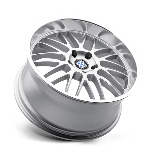 Set of 4: Beyern Mesh Wheel, 20x10.0 +20 Offset 5x120, Silver W/ Mirror Cut Lip - 2010BYM205120S72