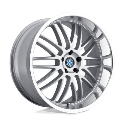 Beyern Mesh Wheel, 20x8.5 +20 Offset 5x120, Silver W/ Mirror Cut Lip - 2085BYM205120S72-C-Dub Tech
