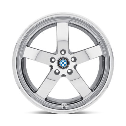 Set of 4: Beyern Rapp Wheel, 18x9.5 +15 Offset 5x120, Chrome - 1895BYR155120C72
