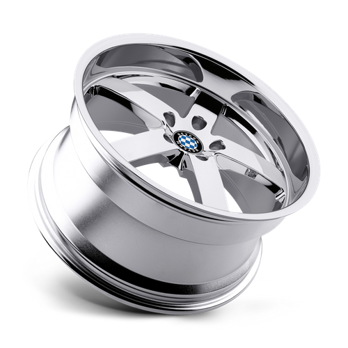 Set of 4: Beyern Rapp Wheel, 19x9.5 +25 Offset 5x120, Chrome - 1995BYR255120C74