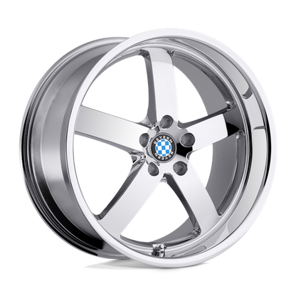 Set of 4: Beyern Rapp Wheel, 19x9.5 +25 Offset 5x120, Chrome - 1995BYR255120C74