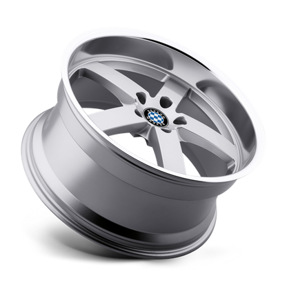 Beyern Rapp Wheel, 22x10.5 +35 Offset 5x120, Silver W/ Mirror Cut Lip - 2205BYR355120S72-C-Dub Tech