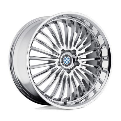 Set of 4: Beyern Multi Wheel, 20x10.0 +25 Offset 5x120, Chrome - 2010BYT255120C74