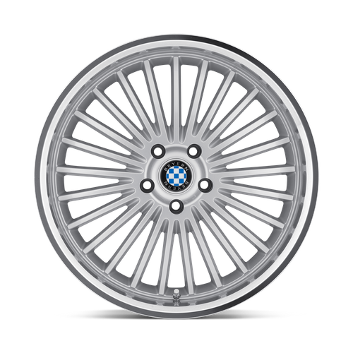 Beyern Multi Wheel, 22x9.5 +20 Offset 5x120, Silver W/ Mirror Cut Lip - 2295BYT205120S72-C-Dub Tech
