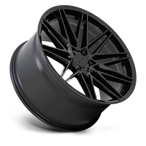 Beyern Damon Wheel, 19x9.5 +25 Offset 5x120, Gloss Black - 1995DMN255120B74-C-Dub Tech