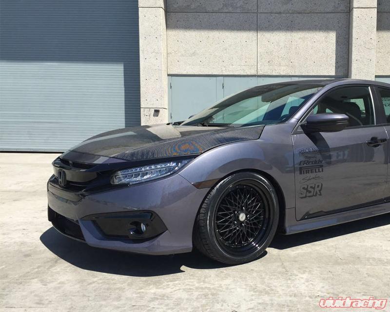 Advan Carbon OEM Design Carbon Fiber Hood Honda Civic Sedan 2016-2020-C-Dub Tech