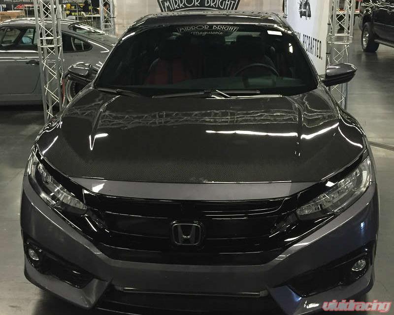 Advan Carbon OEM Design Carbon Fiber Hood Honda Civic Sedan 2016-2020-C-Dub Tech