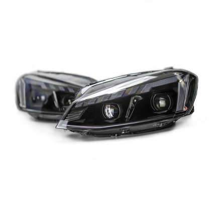 BMP Tuning Illuminator Series Dynamic LED Headlights MK7 Chrome Strip (New Style) - Scratch & Dent Parts-C-Dub Tech