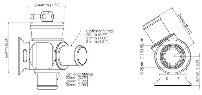 Turbosmart Kompact Dual Port BOV - 25mm
