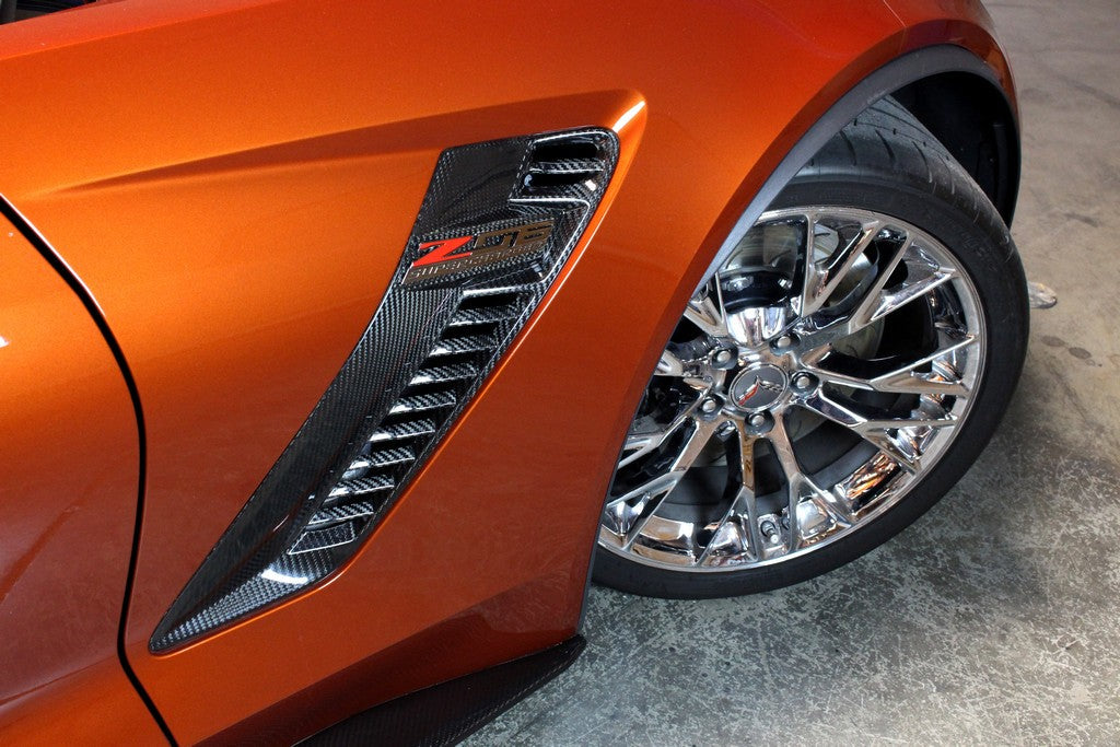 APR Performance 2015-UP Corvette C7/ZO6 Fender Vents - CF-700802-C-Dub Tech