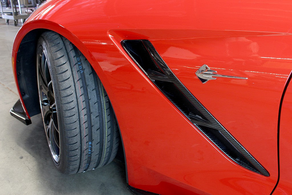 APR Performance 2014-UP Corvette C7 Fender Vents - CF-700002-C-Dub Tech