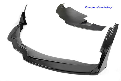 APR Performance Carbon Fiber Front Airdam Track Pack W/Undertray - FA-207028-C-Dub Tech