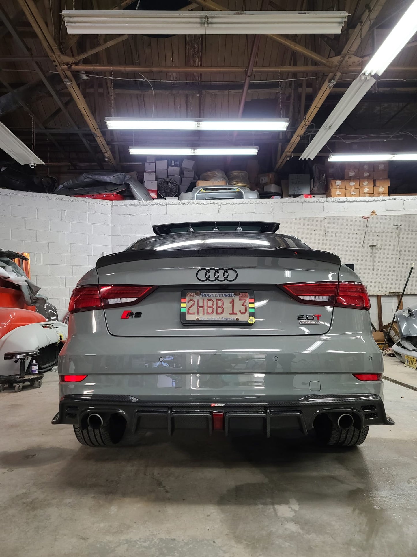CMST Tuning Carbon Fiber Rear Diffuser for Audi A3 S3 2017-2020